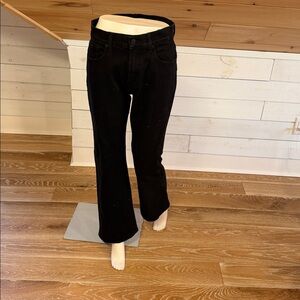 7 For All Mankind Black Denim with tiny sparkly crystals.